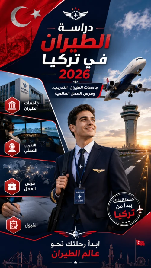دراسة الطيران في تركيا 2026: الدليل الشامل للتكاليف والمنح والشروط