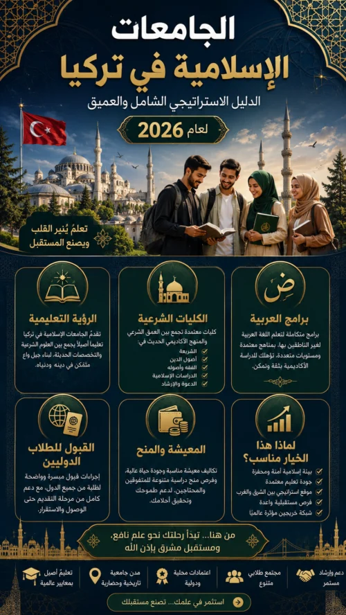الجامعات الإسلامية في تركيا: الدليل الاستراتيجي الشامل والعميق لعام 2026