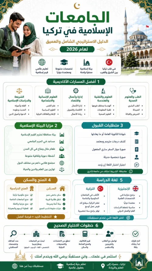 الجامعات الإسلامية في تركيا: الدليل الاستراتيجي الشامل والعميق لعام 2026