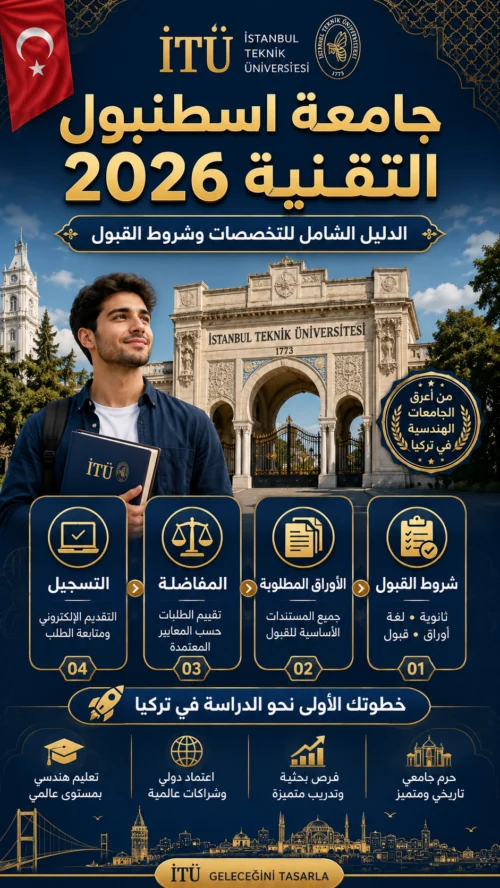 جامعة اسطنبول التقنية 2026: الدليل الشامل للتخصصات وشروط القبول